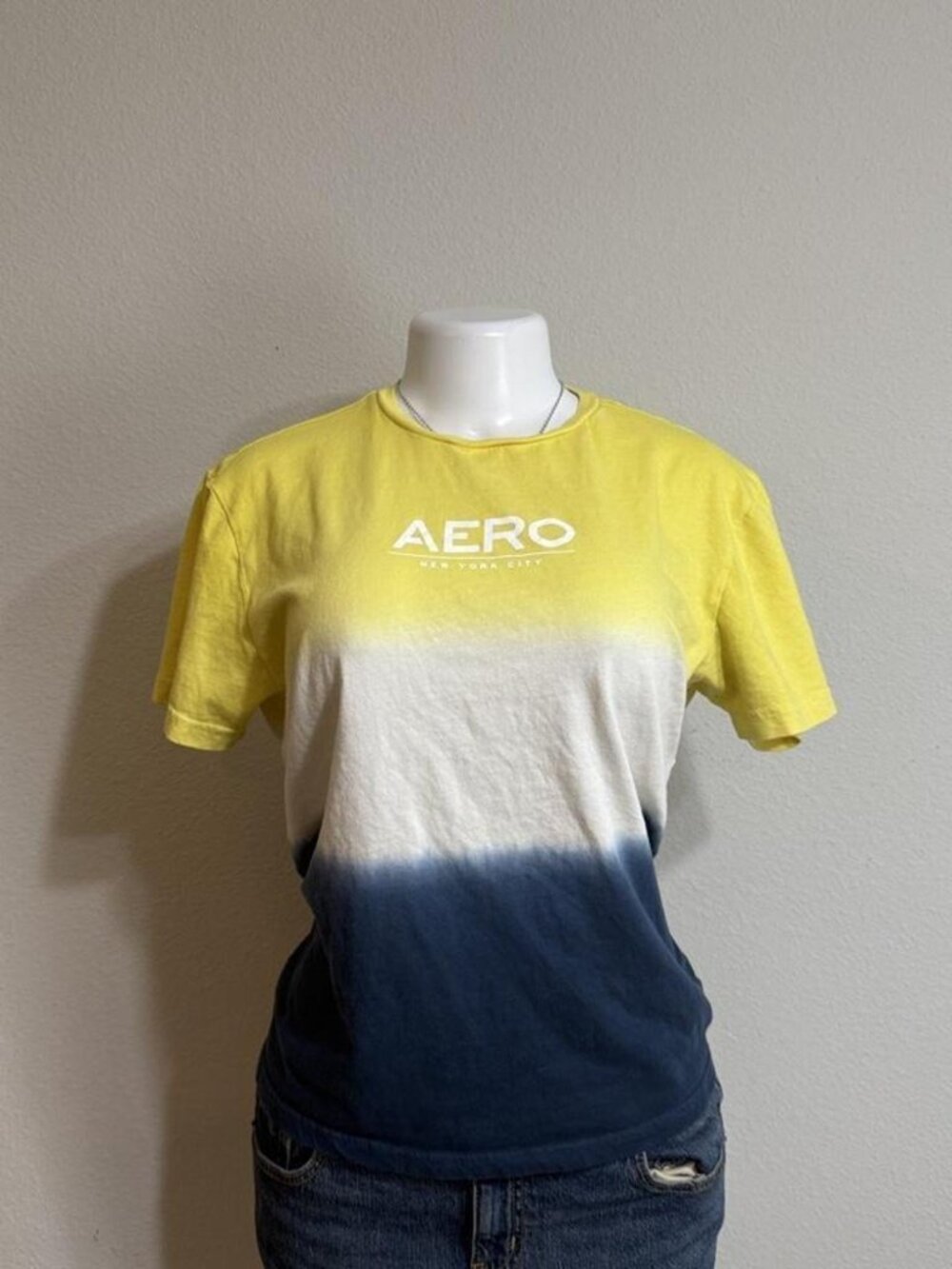 Aeropostale t-shirt ombre logo tee Y2K style